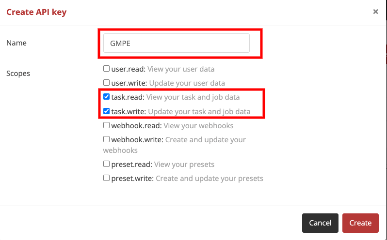 Criando a API Key v2 no CloudConvert
